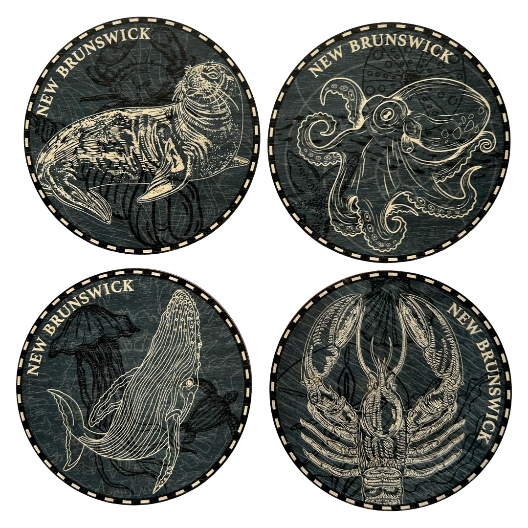 New Brunswick Sea-Life Coaster Set