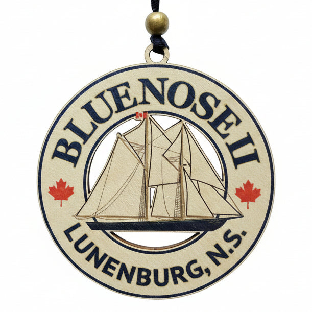 Bluenose II Ship & Lifesaver Ornament