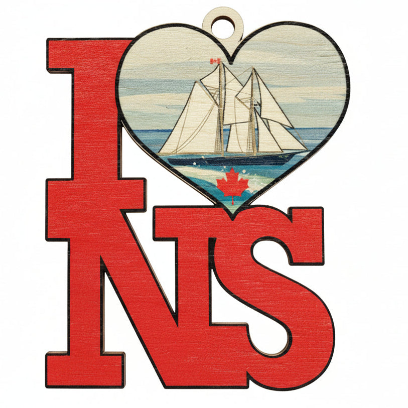 I Heart NS Bluenose II Ornament