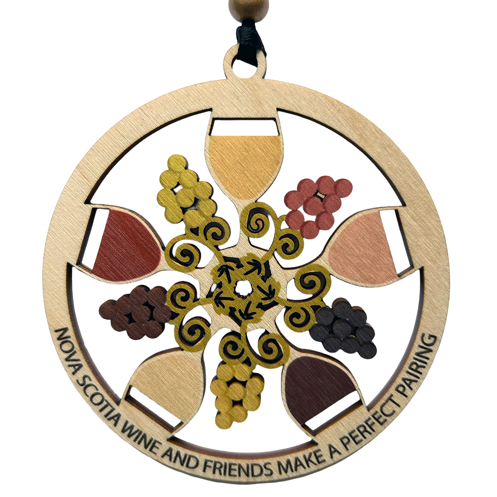 Circle of Nova Scotia Wine Ornament