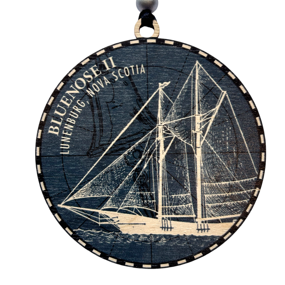 Bluenose II Etched Ornament