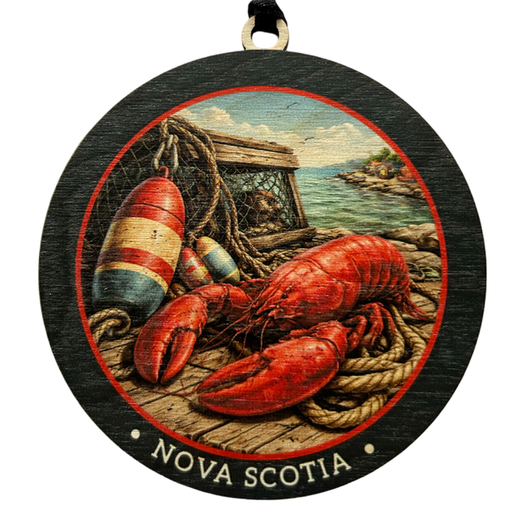 Atlantic Lobster Dock Nova Scotia Ornament