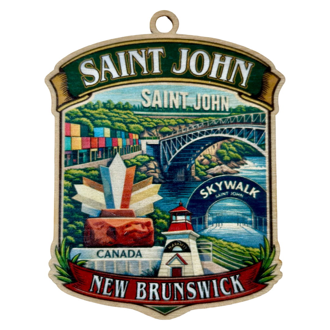 Saint John Crest New Brunswick Ornament