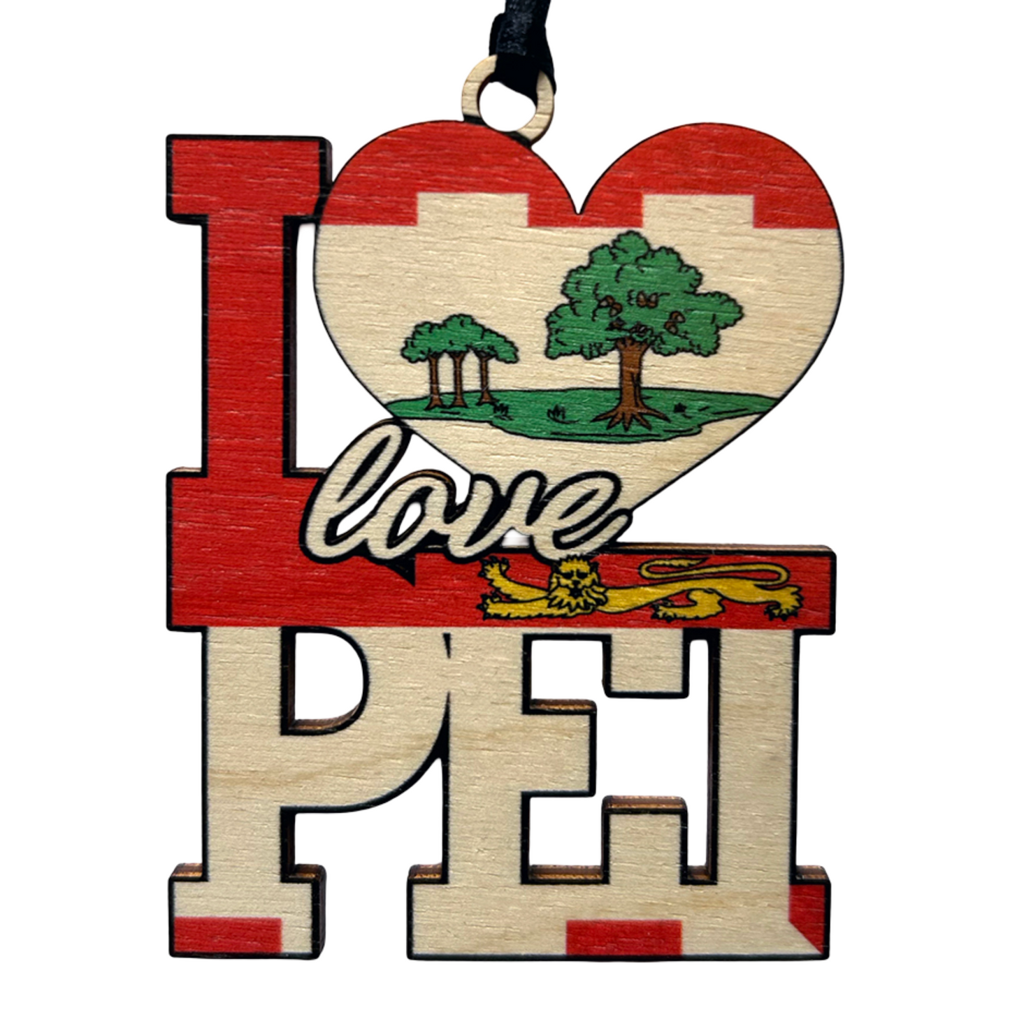 I Love PEI Crest Ornament
