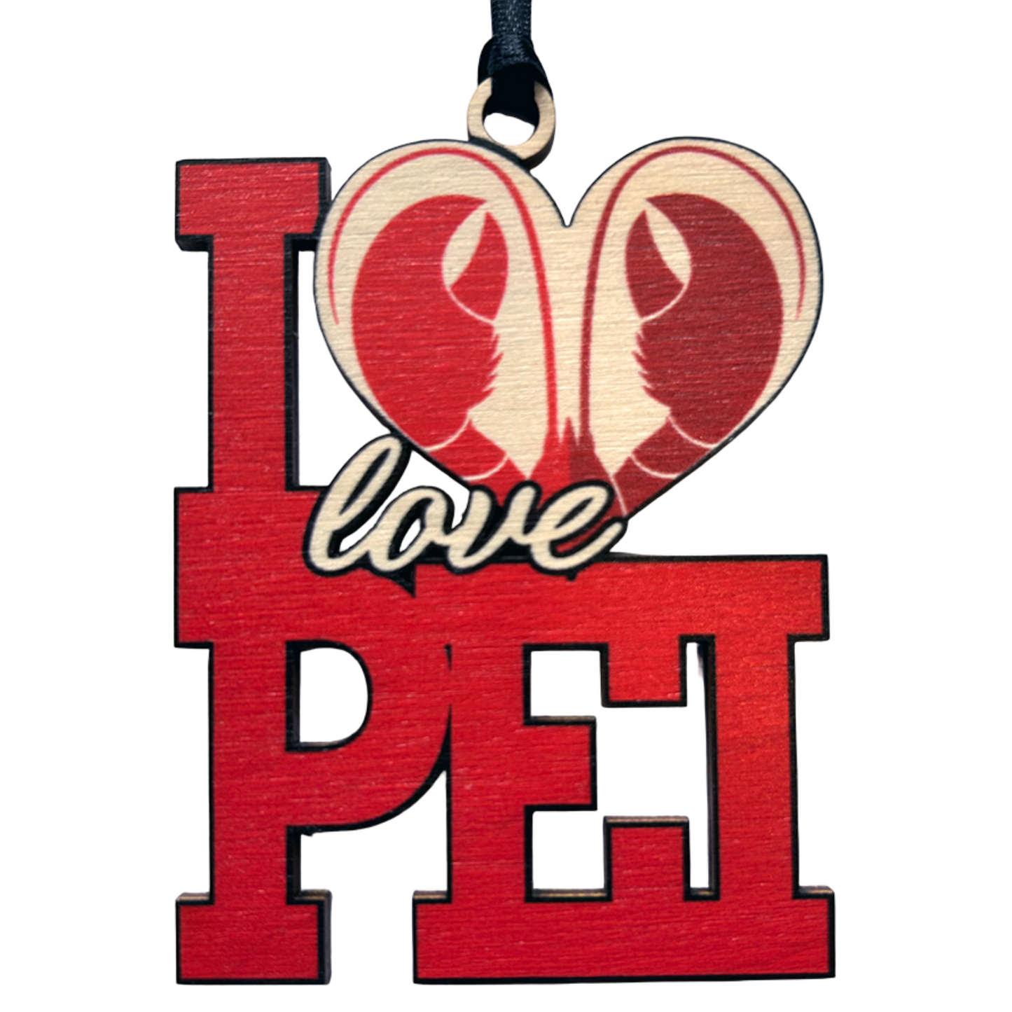 I Love PEI Lobster Ornament