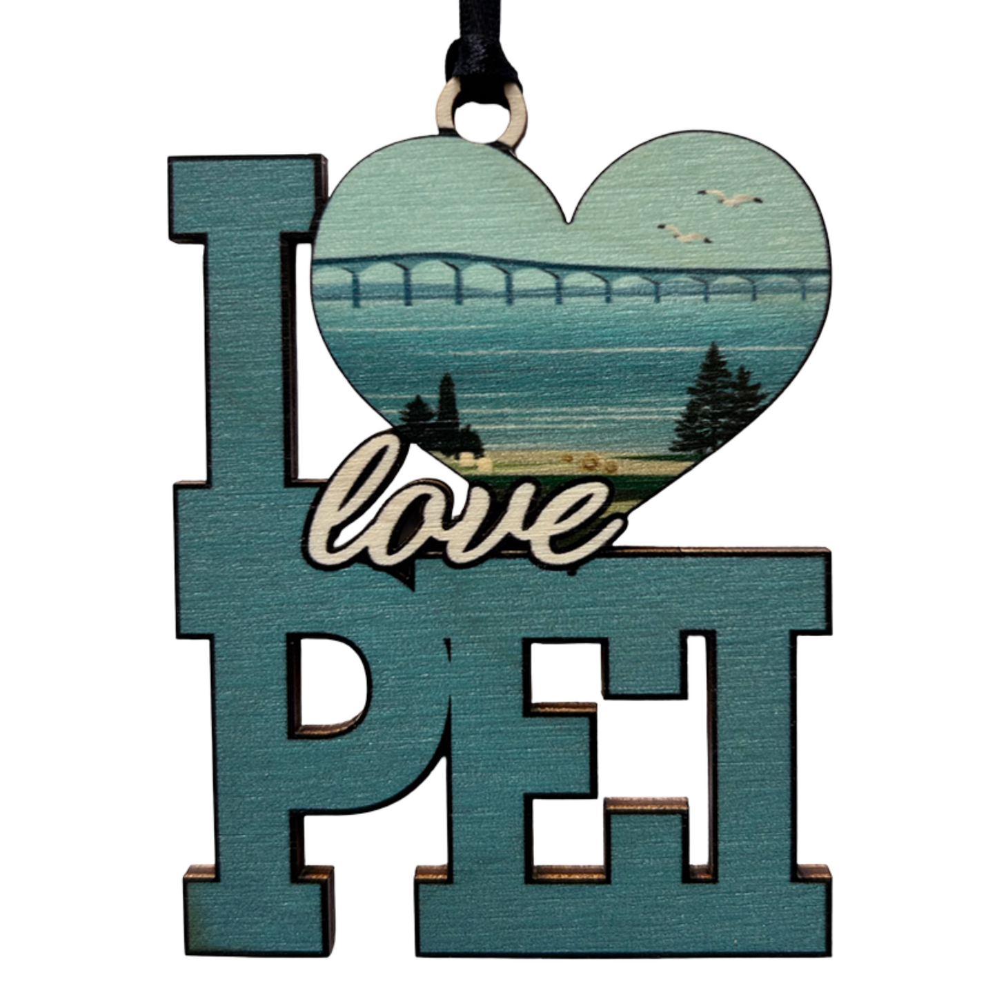 I Love PEI Bridge Ornament