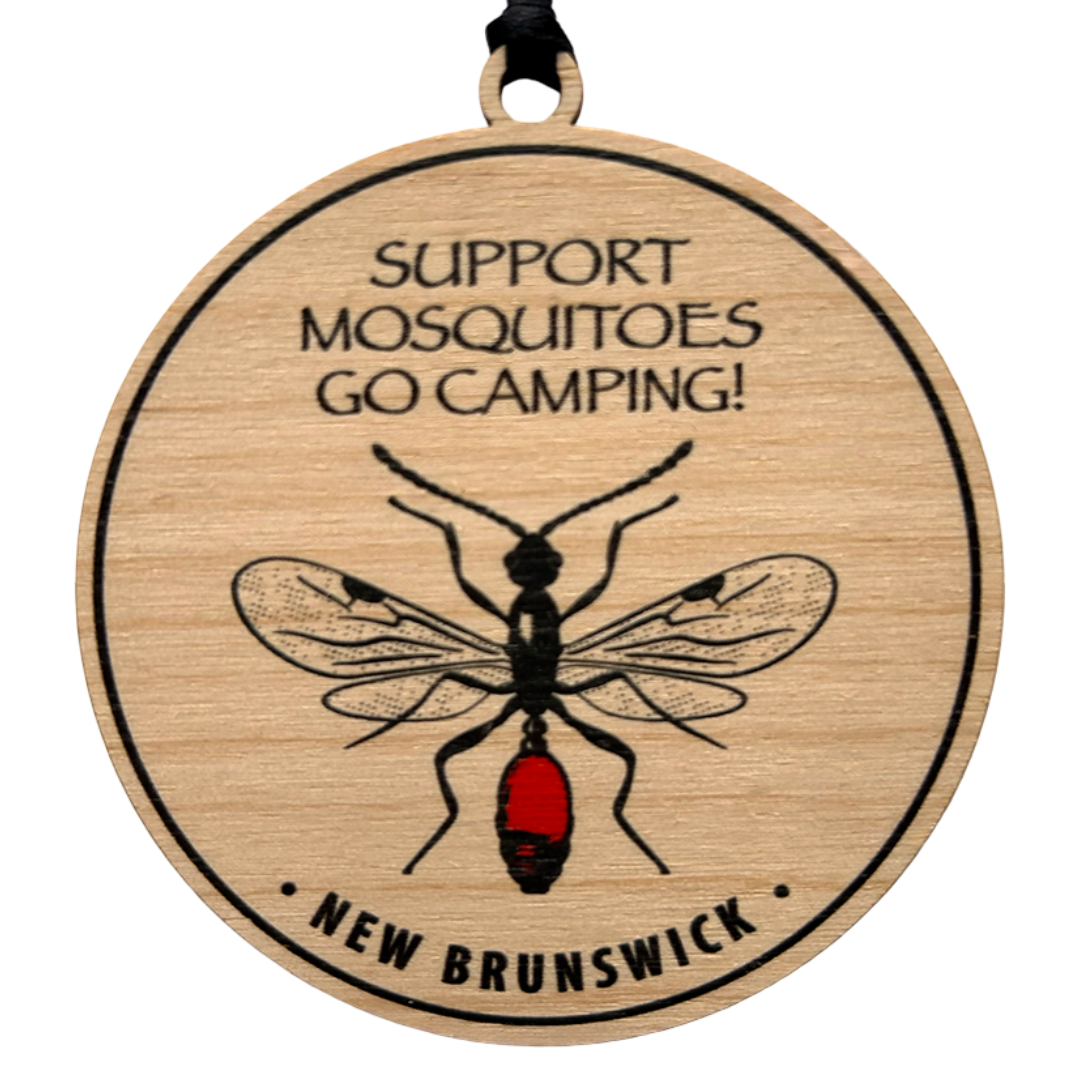 Support Mosquitoes – Go Camping! New Brunswick Ornament
