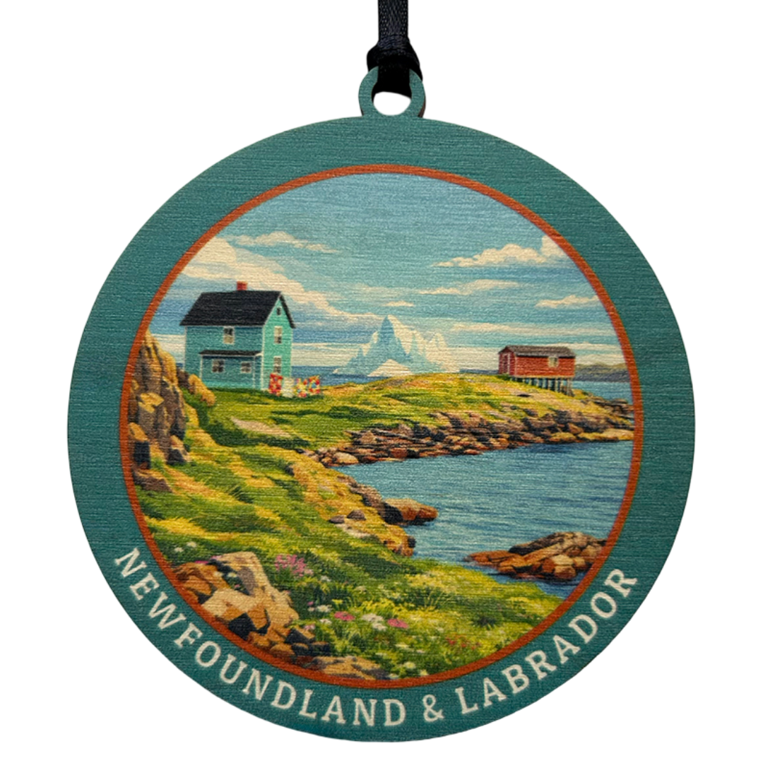 Iceberg and Shoreline Newfoundland and Labrador Ornament