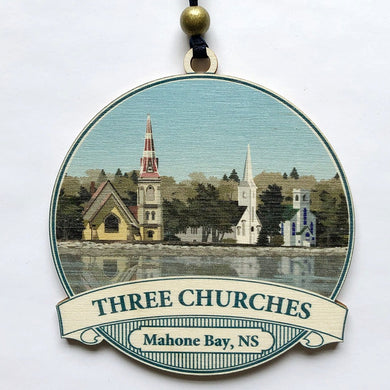 Three Churches Ornament