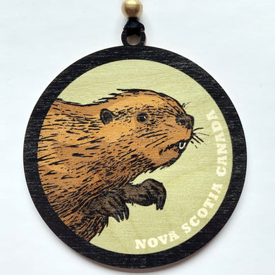 Green Beaver NS Ornament