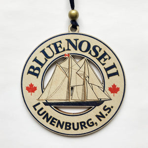 Bluenose II Ship and Lifesaver Ornament