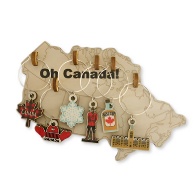 Canada Wine Charms Set