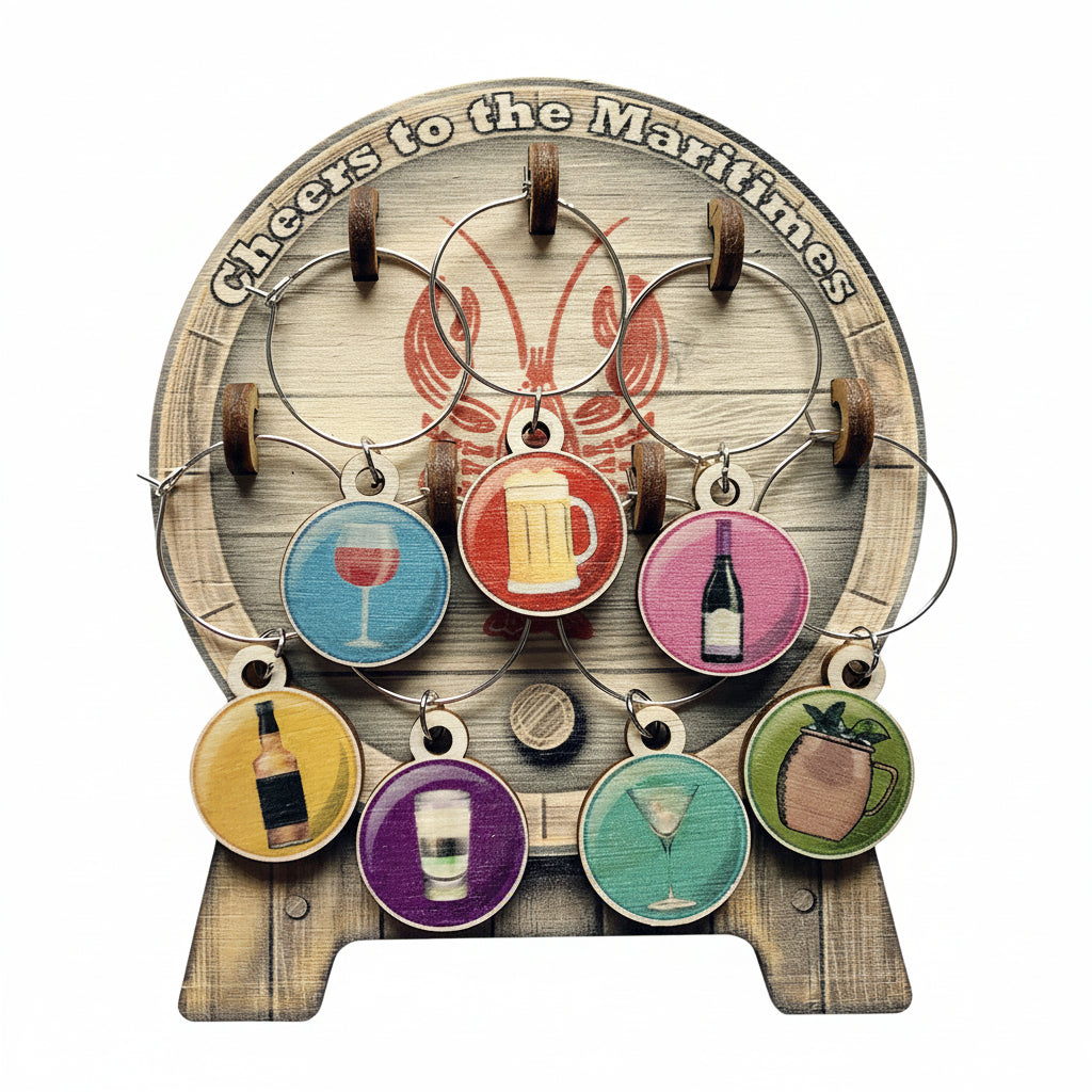 Cheers to the Maritimes Charms Set – Entertaining Gift