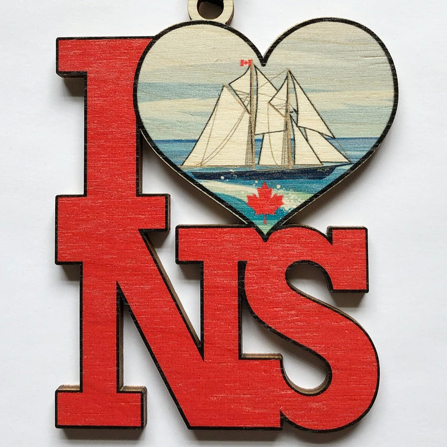 I Heart NS Bluenose II Ornament