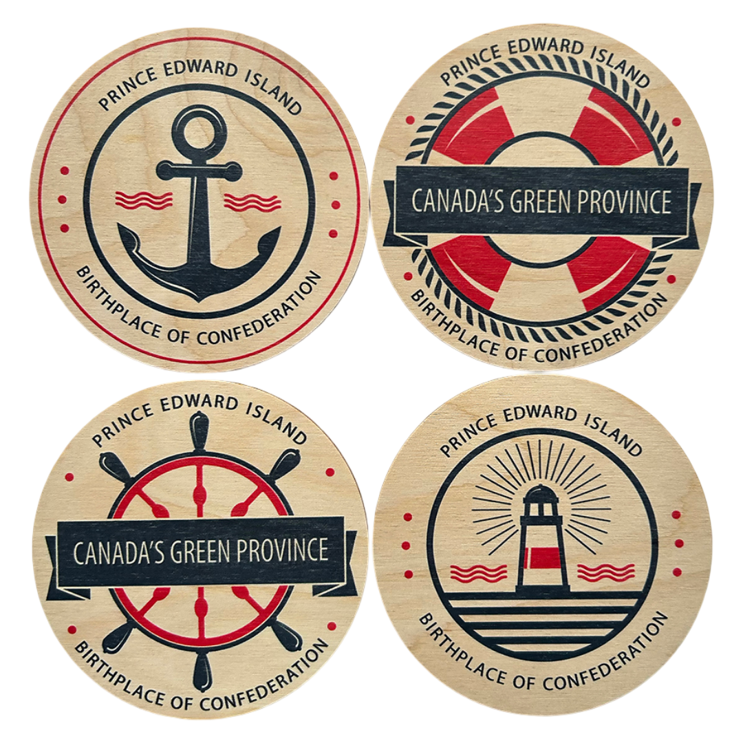 PEI Nautical Coasters - Set of 4