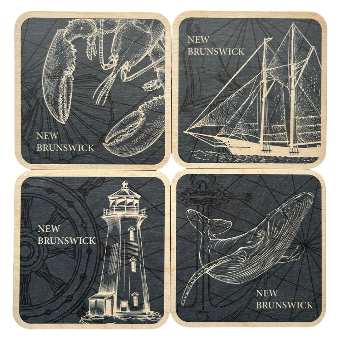 New Brunswick Square Coaster Set