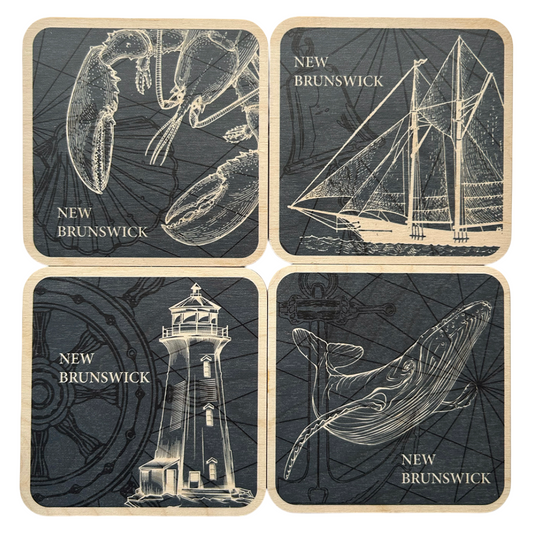 New Brunswick Square Coaster Set
