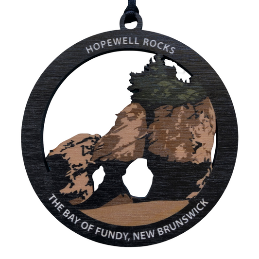 Hopewell Rocks Cutout New Brunswick Ornament
