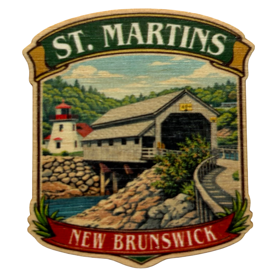 St. Martins Crest New Brunswick Magnet