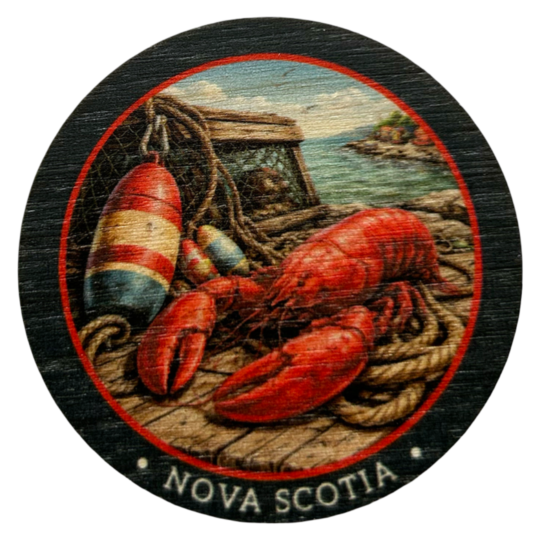 Lobster Dock Nova Scotia Magnet