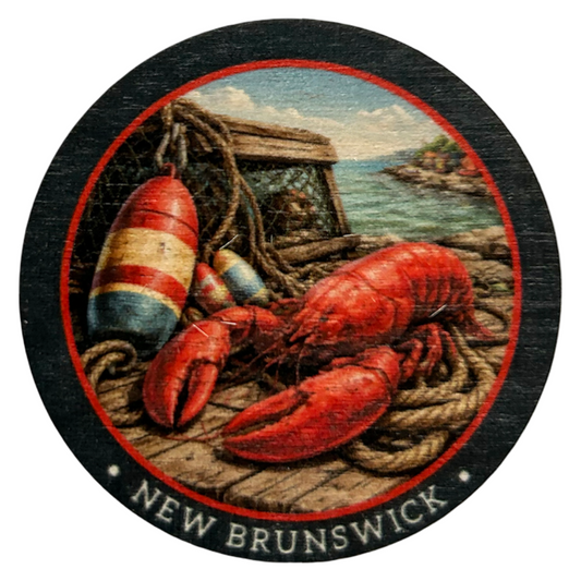 Atlantic Lobster Dock New Brunswick Magnet