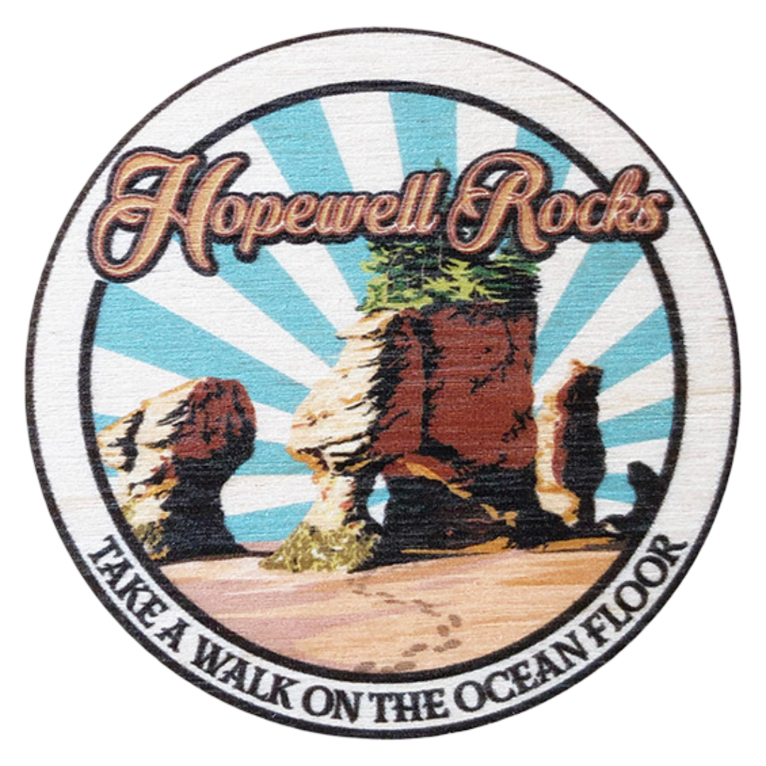 Walk on the Ocean Floor Hopewell Rocks Magnet