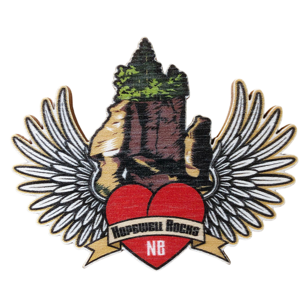 Hopewell Rocks Wings New Brunswick Magnet