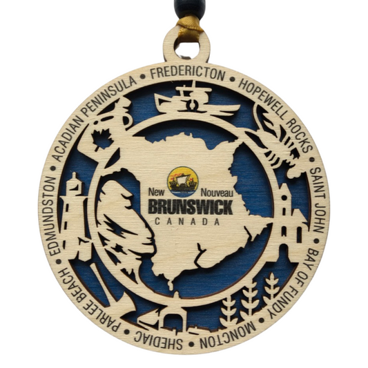 Large Round Layered New Brunswick Ornament