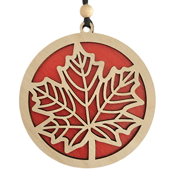 Canadian Maple Leaf Double Layer Ornament