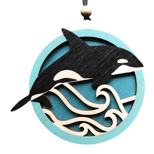 Double Layered Orca Ornament