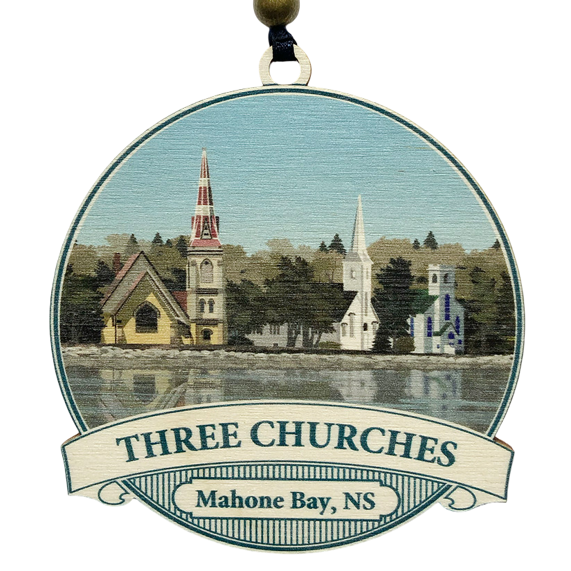 Three Churches Ornament