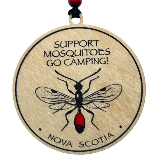 Support Mosquitoes Go Camping Ornament - Nova Scotia