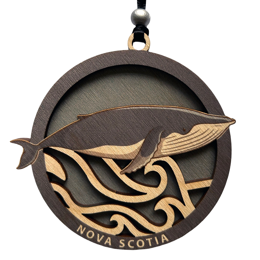 Double Layered Nova Scotia Humpback Ornament