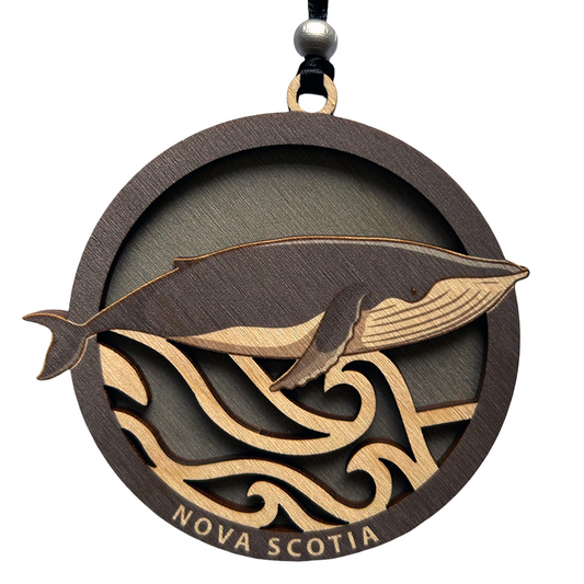 Double Layered Nova Scotia Humpback Ornament