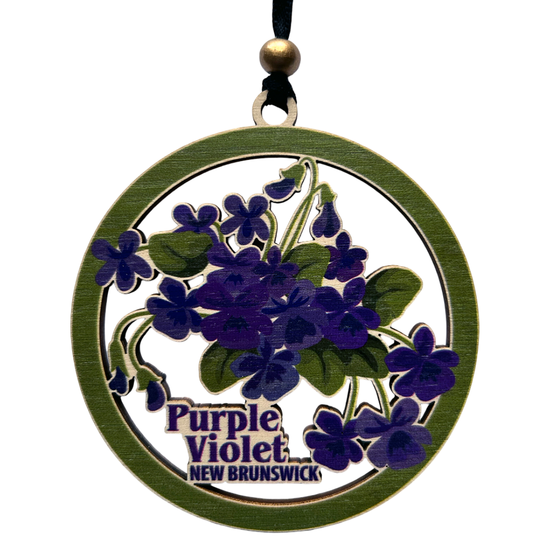 Purple Violet New Brunswick Ornament