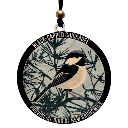 Black-Capped Chickadee New Brunswick Ornament