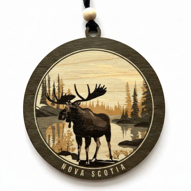 Pond Moose Ornament - Nova Scotia