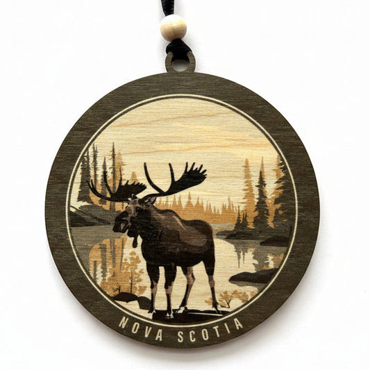 Pond Moose Ornament - Nova Scotia