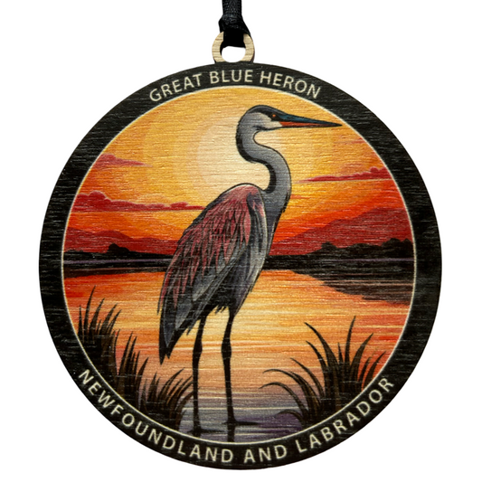 Great Blue Heron Newfoundland and Labrador Ornament