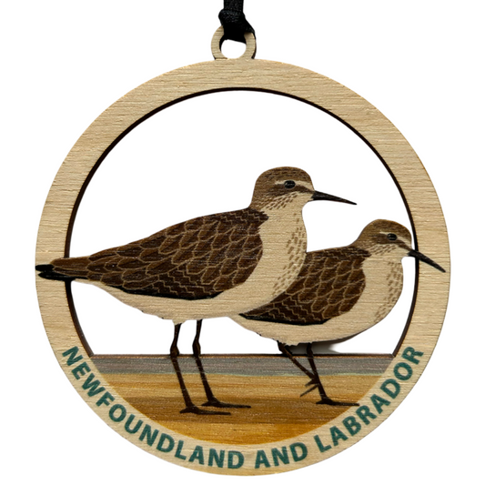 Sandpipers Newfoundland and Labrador Ornament
