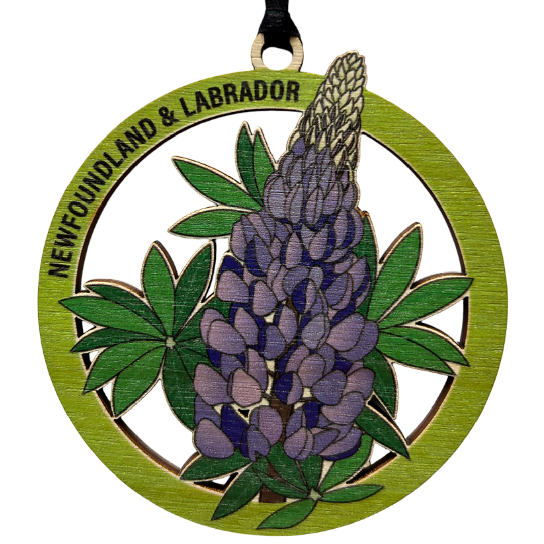 Lupine Newfoundland and Labrador Ornament