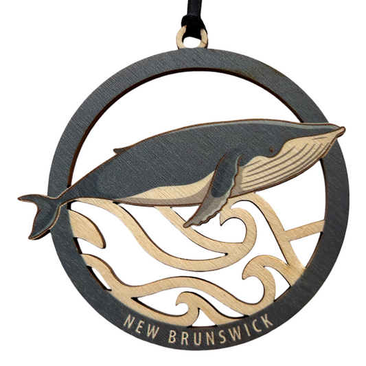 Humpback Wave New Brunswick Ornament
