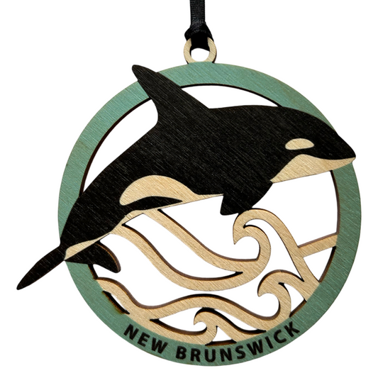 Orca Wave New Brunswick Ornament