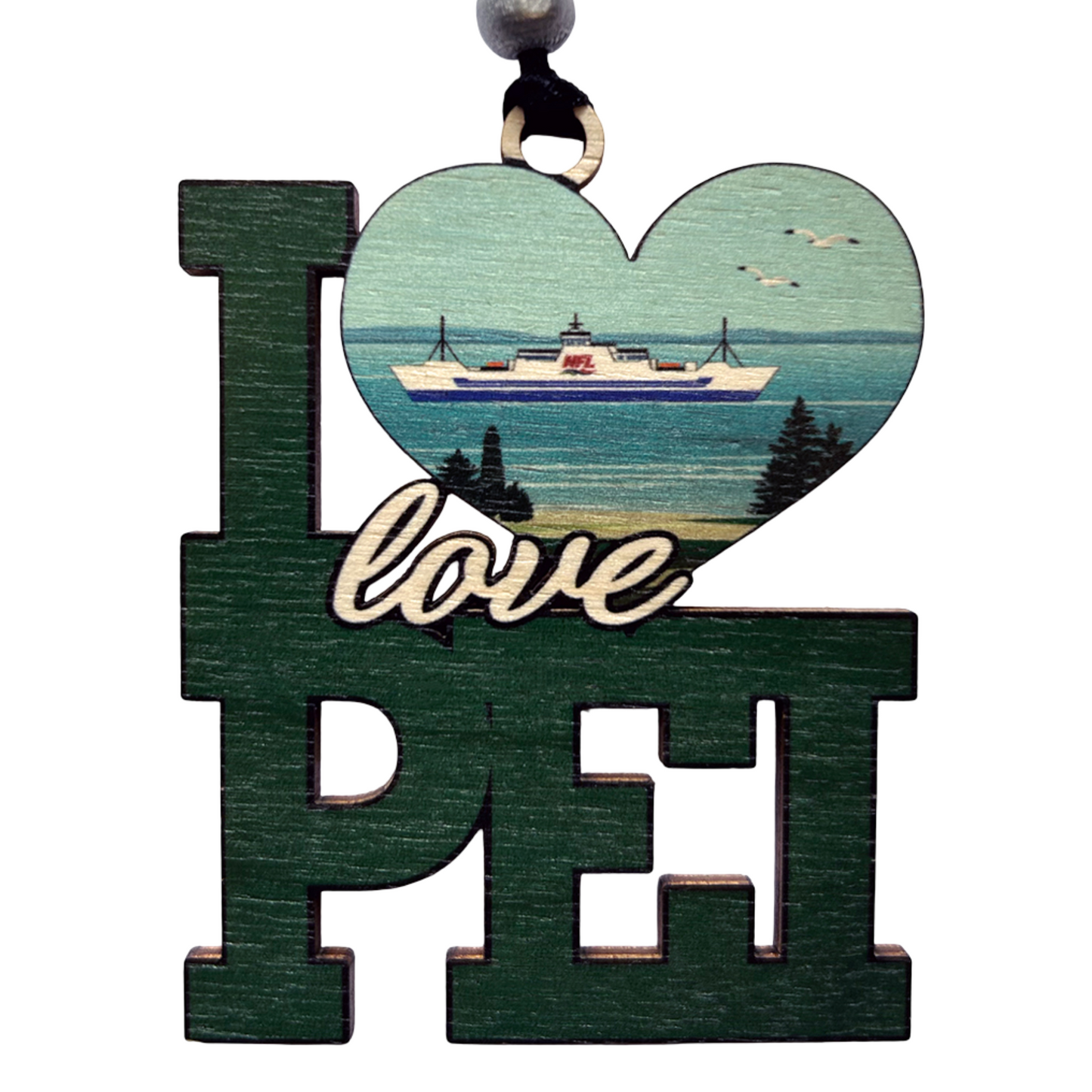 I Love PEI Ferry Ornament
