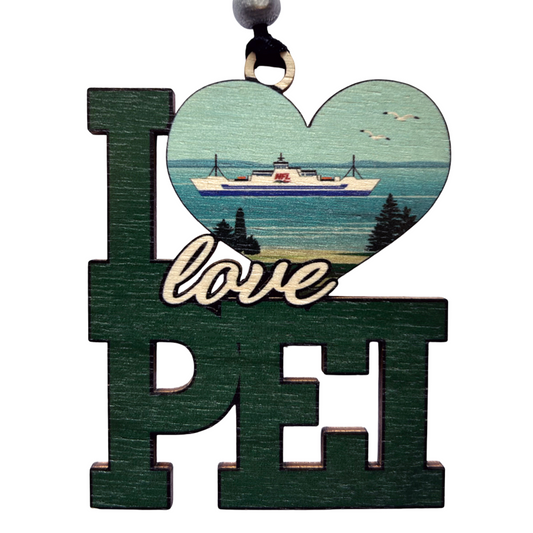 I Love PEI Ferry Ornament
