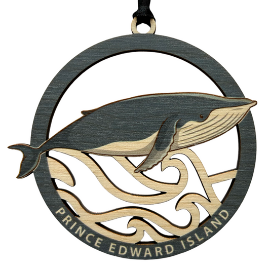 PEI Humpback Wave Ornament