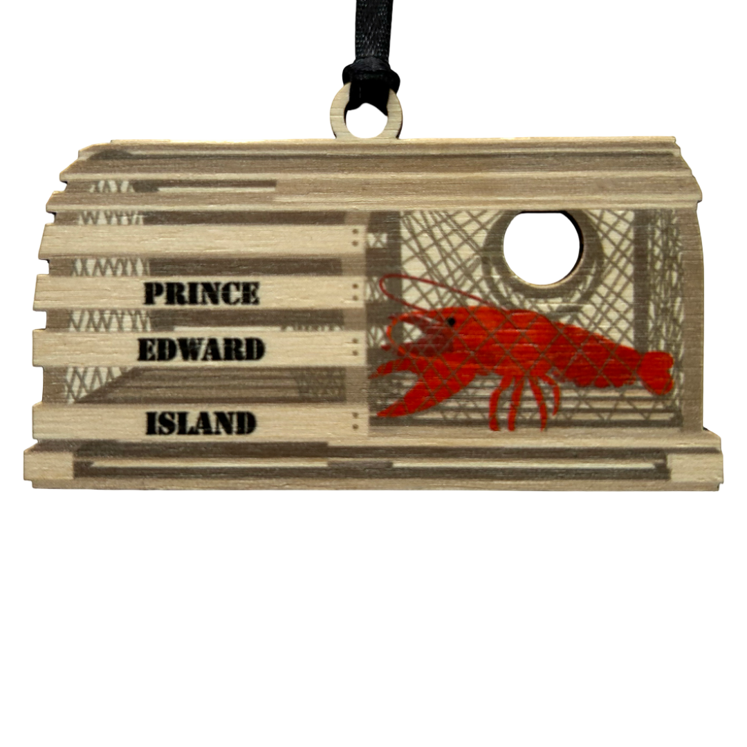 Lobster Trap PEI Ornament