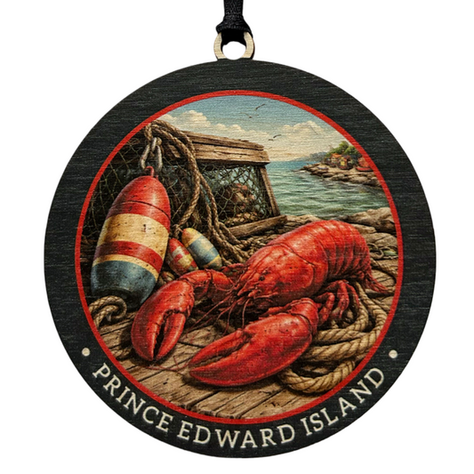 Lobster Dock PEI Ornament
