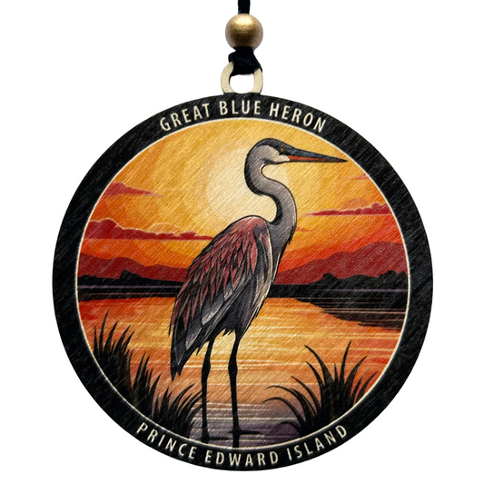 Great Blue Heron PEI Ornament