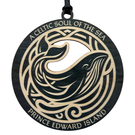 Celtic Whale PEI Ornament